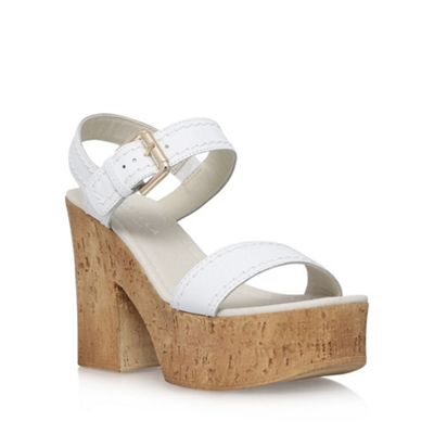 Carvela White 'Kandid' high heel sandal